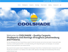 Tablet Screenshot of coolshade.co.za
